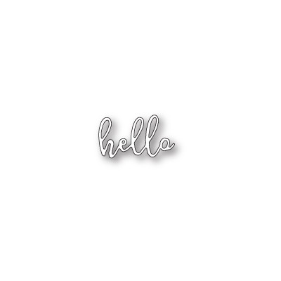 Die Poppystamps - Scribble Hello