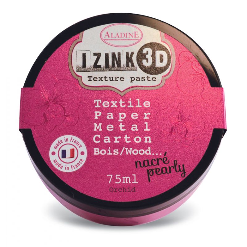 Pâte de texture Izink 3D - Nacrée - Orchid