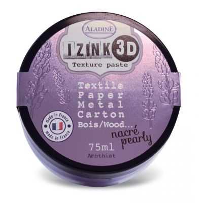 Pâte de texture Izink 3D - Nacrée - Amethist