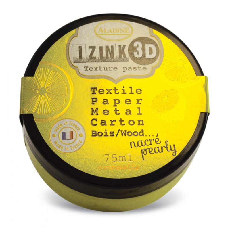Pâte de texture Izink 3D - Nacrée - Citronella