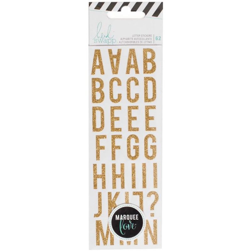 Alphabet Lightbox Heidi Swapp - Or pailleté