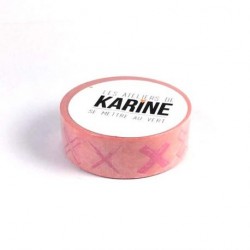 Masking Tape Les Ateliers de Karine - Croix roses