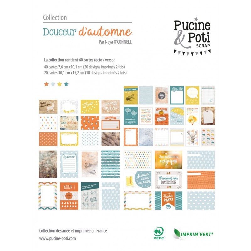 Cartes PL Pucine & Poti - Douceur d'automne