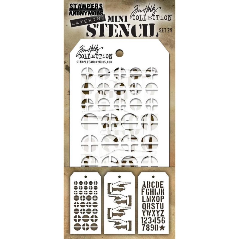 Mini Layered Stencil Tim Holtz - Set 29