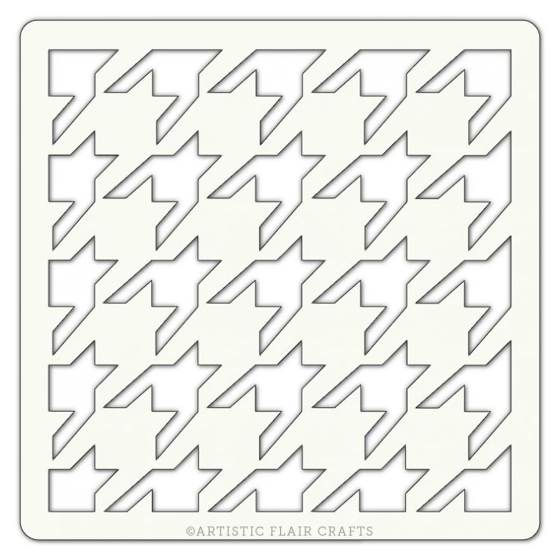 Pochoir Artistic Flair - 10x10 cm - Houndstooth