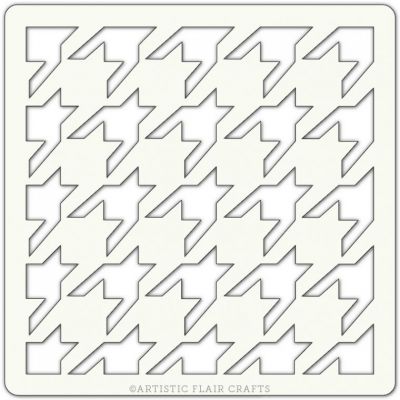 Pochoir Artistic Flair - 10x10 cm - Houndstooth