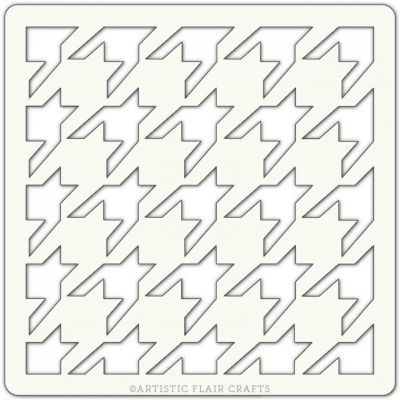 Pochoir Artistic Flair - 10x10 cm - Houndstooth