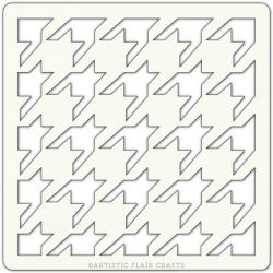 Pochoir Artistic Flair - 10x10 cm - Houndstooth