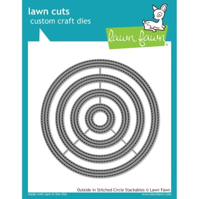 Dies Lawn Fawn - Outside In Stitched Circles Stackables