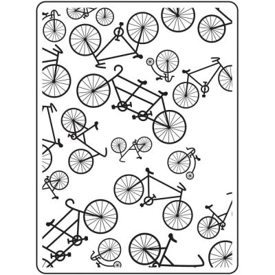 Pochoir de gaufrage Darice - Bicycle (Vélos)