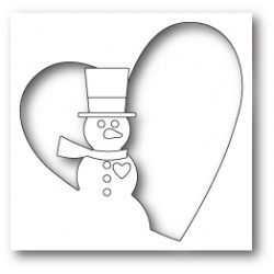 Die Memory Box - Snowman Heart Collage