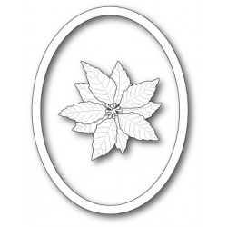 Die Memory Box - Decorative Poinsettia Oval