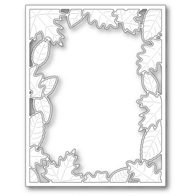 Die Poppystamps - Brilliant Leaf Frame