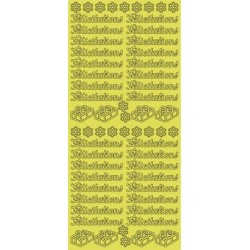 Stickers Peel-off - Félicitations - Or