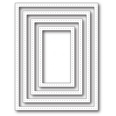 Die Poppystamps - Pointed Rectangle Frames