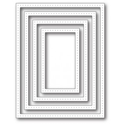 Die Poppystamps - Pointed Rectangle Frames