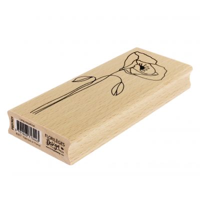 Tampon bois Florilèges - Capsules 2017 - Long coquelicot