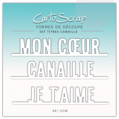 Dies CartoScrap - Set Titres Canaille