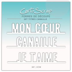 Dies CartoScrap - Set Titres Canaille