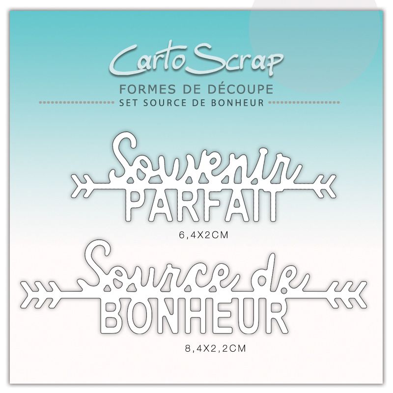 Dies CartoScrap - Set Source de Bonheur