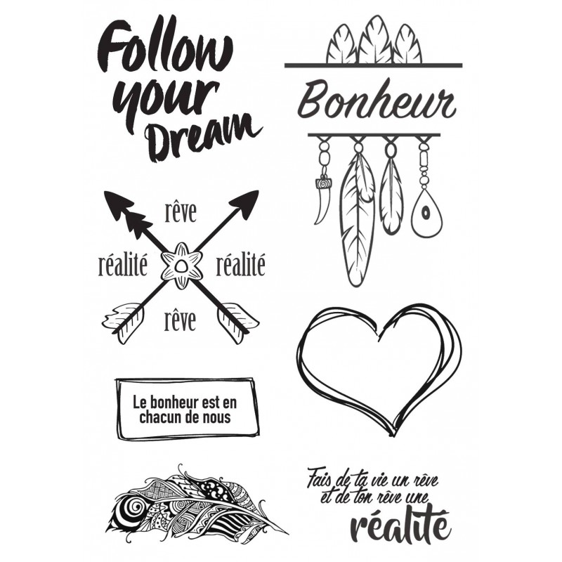Tampons Lorelaï Design - Follow yours Dream