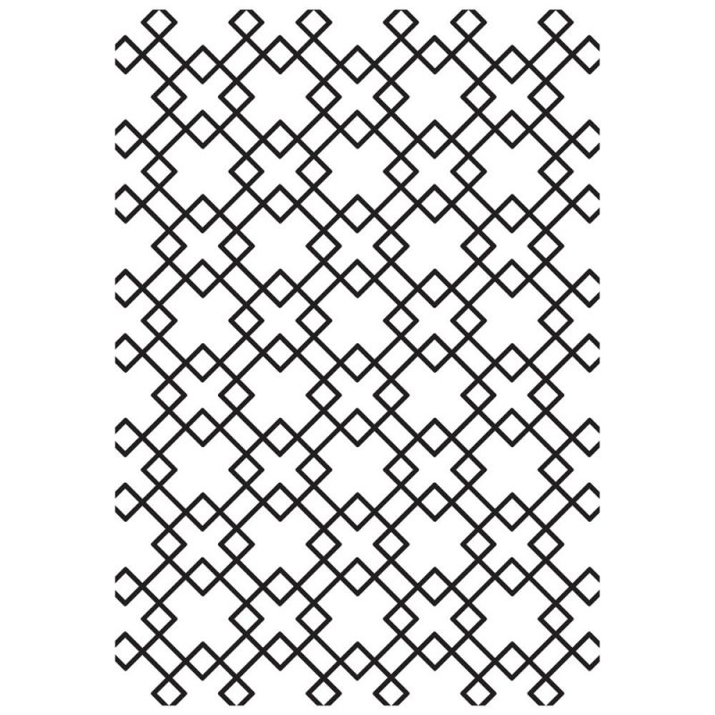 Pochoir de gaufrage KaiserCraft - Diamond Tiles