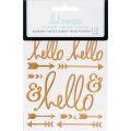 Stickers Heidi Swapp Buzzwords - Hello - Gold