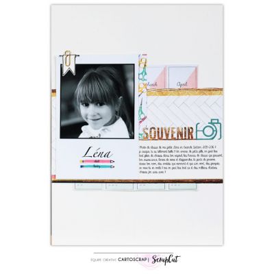 Dies CartoScrap - Set Titres Souvenir