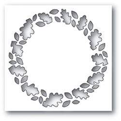 Die Poppystamps - Leafy Wreath Collage