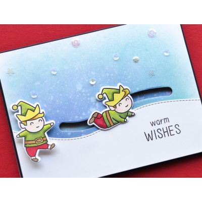 Tampons transparents Memory Box - Open Studio - Playtime Elves