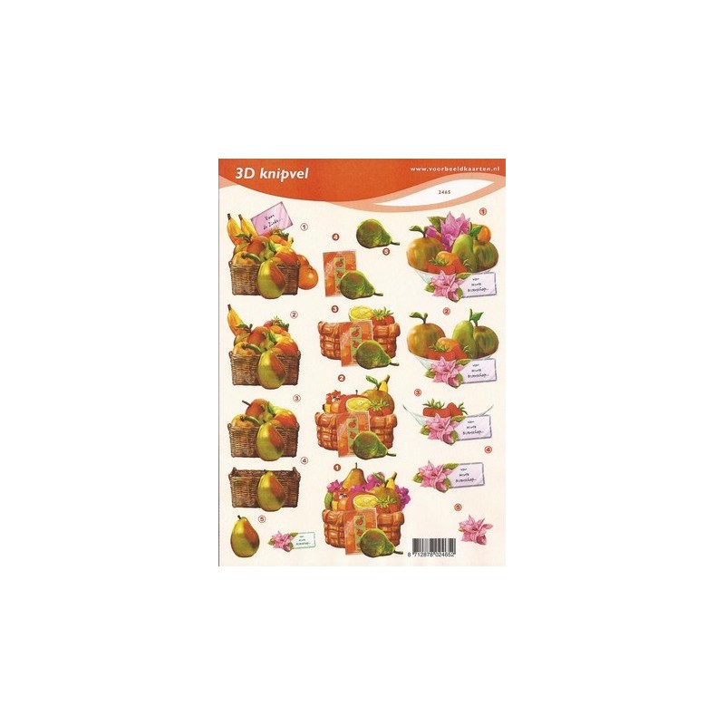 Image Carterie 3D - Panier de fruits