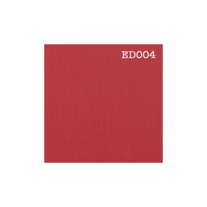 Cardstock texturé canvas - Coloris rouge fraise