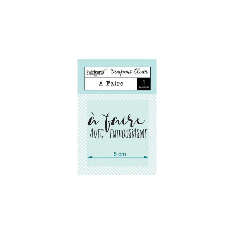 Tampon transparent Swirlcards - A Faire