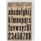 Tampons Cling Tim Holtz - Alphabet minuscule et chiffres
