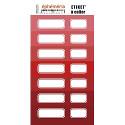 Stickers Ephemeria - 7 nuances de rouge