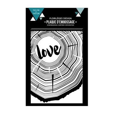 Plaque d'embossage Florilèges - De bois et d'amour