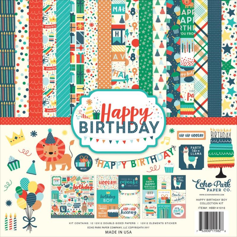 Pack 30x30 - Echo Park - Happy Birthday Boy