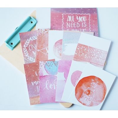 Cartes journaling - Studio FORTY - Aqualove