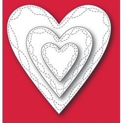 Die Memory Box - Série Open Studio - Wrapped Stitched Heart Frame