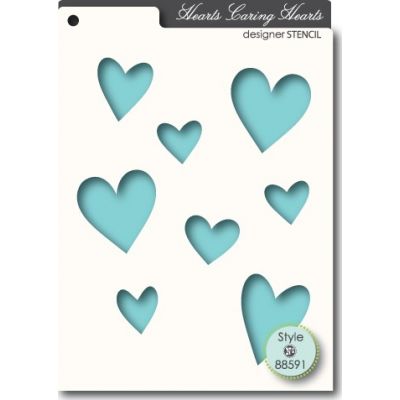 Pochoir MemoryBox - Caring Hearts