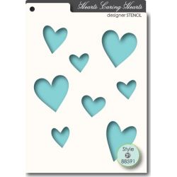 Pochoir MemoryBox - Caring Hearts