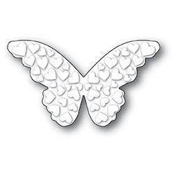 Die Poppystamps - Embossed Heart Butterfly