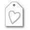 Die Poppystamps - Embossed heart Taglet