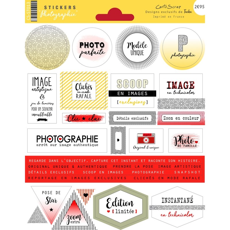 Stickers Cartoscrap - Photographie