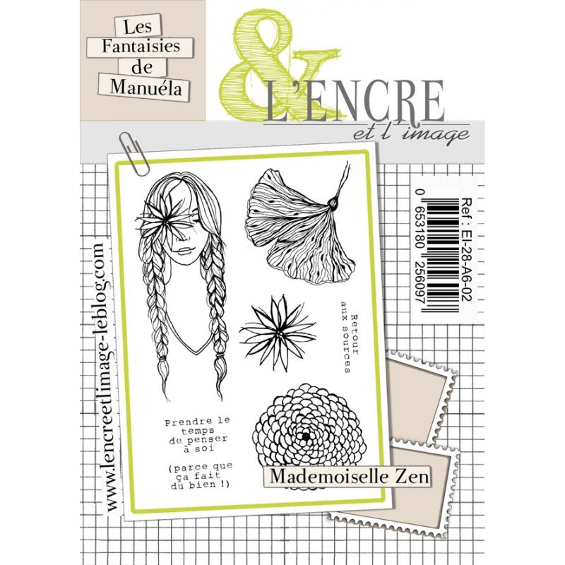 Tampons L'Encre & l'Image - Les Printaniers de Manuela - Mademoiselle Zen