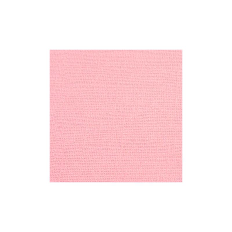 Cardstock texturé canvas - Coloris Rose