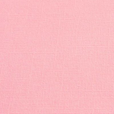 Cardstock texturé canvas - Coloris Rose