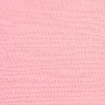 Cardstock texturé canvas - Coloris Rose