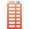 Stickers Ephemeria - 7 nuances d'orange