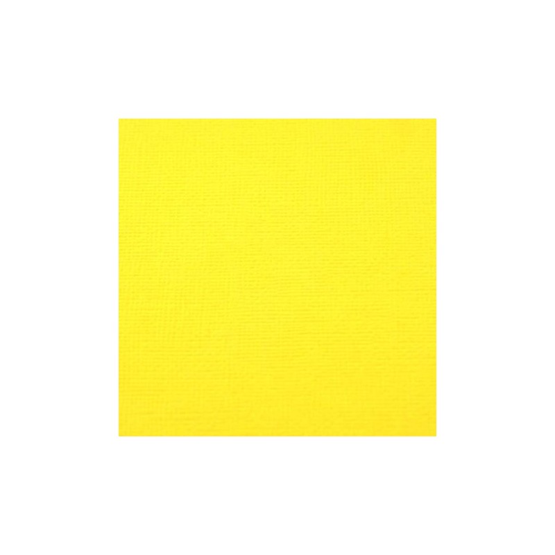 Cardstock texturé canvas - Coloris Jaune